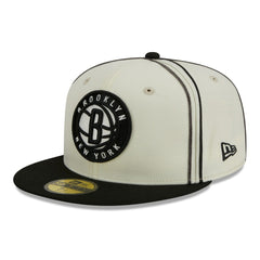 NBA Brooklyn Nets Piping 2-Tone 59FIFTY Fitted Hat