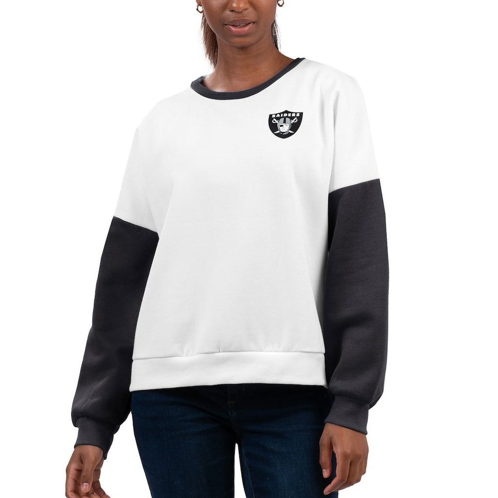 G-III 4Her by Carl Banks Women's A-Game Pullover Sweatshirt - Las Vegas Raiders