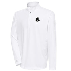MLB Boston Red Sox Antigua Metallic Tribute Quarter-Zip Top