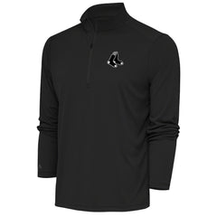 MLB Boston Red Sox Antigua Metallic Tribute Quarter-Zip Top