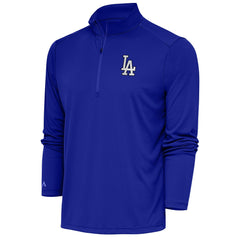 MLB Los Angeles Dodgers Antigua Metallic Tribute Quarter-Zip Top