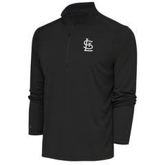 MLB St. Louis Cardinals Antigua Metallic Tribute Quarter-Zip Top