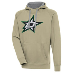NHL Khaki Dallas Stars Antigua Victory Pullover Hoodie