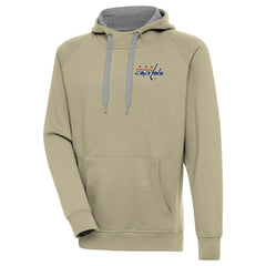 NHL Khaki Washington Capitals Antigua Victory Pullover Hoodie