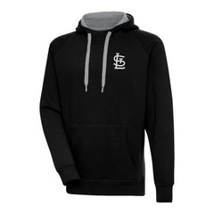 MLB St. Louis Cardinals Antigua Metallic Victory Pullover Hoodie