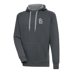 MLB St. Louis Cardinals Antigua Metallic Victory Pullover Hoodie