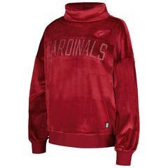 DKNY Sport Women's Deliliah Rhinestone Funnel Neck Pullover Sweatshirt - Arizona Cardinals