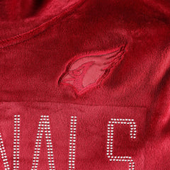 DKNY Sport Women's Deliliah Rhinestone Funnel Neck Pullover Sweatshirt - Arizona Cardinals