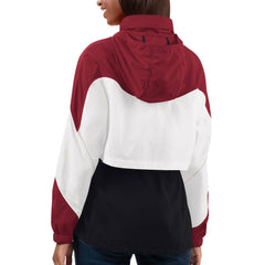 G-III 4Her by Carl Banks Women's Tie Breaker Lightweight Quarter-Zip Jacket - Arizona Cardinals