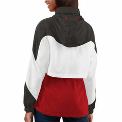 G-III 4Her by Carl Banks Women's Tie Breaker Lightweight Quarter-Zip Jacket - Tampa Bay Buccaneers