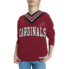 Tommy Hilfiger Women's Heidi V-Neck Pullover Sweatshirt - Arizona Cardinals