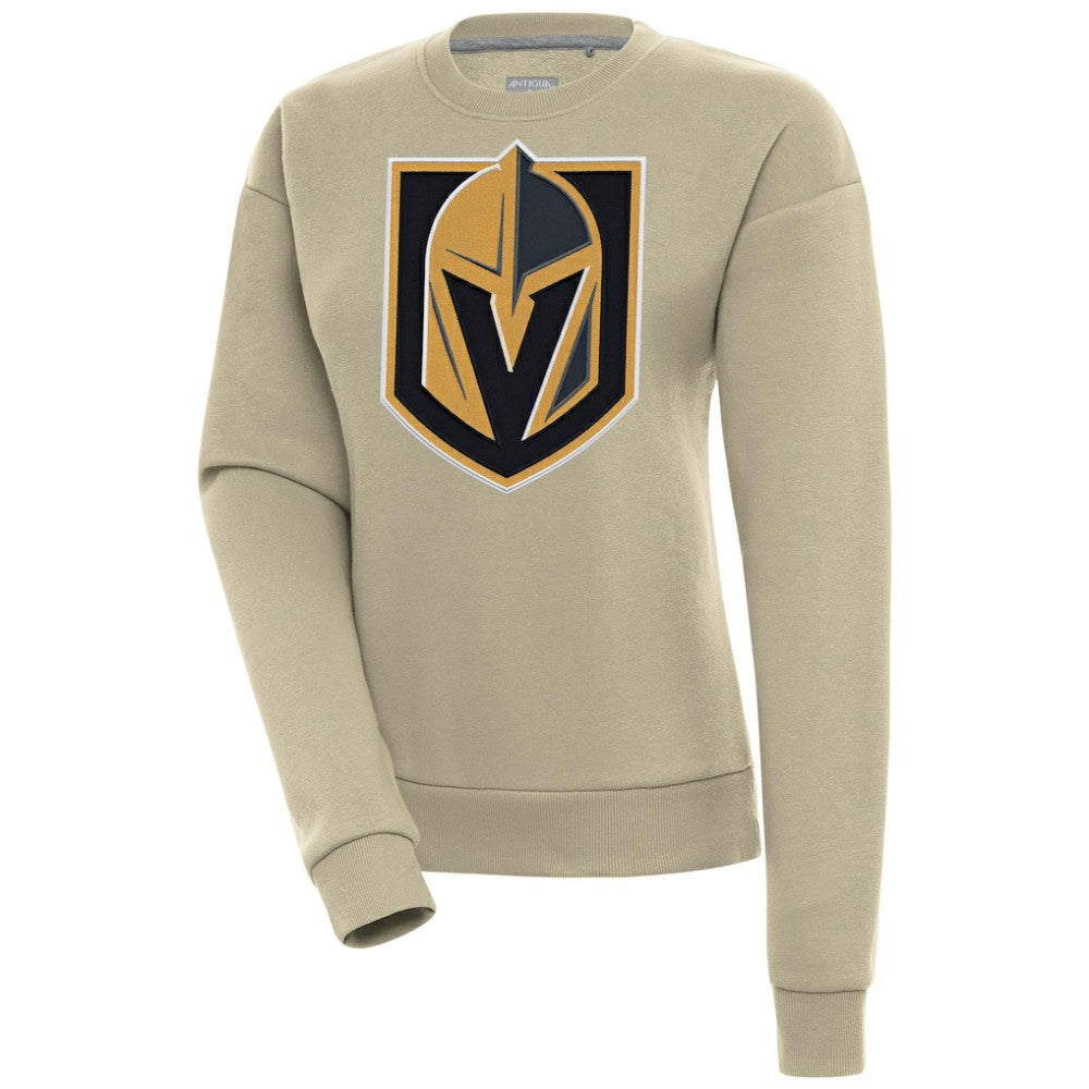 NHL Khaki Vegas Golden Knights Antigua Women's Victory Pullover Sweatshirt