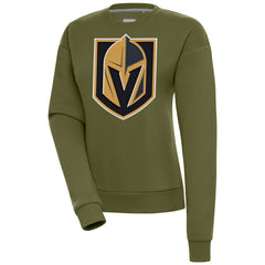 NHL Olive Vegas Golden Knights Antigua Women's Victory Pullover Sweatshirt