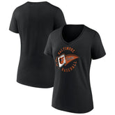 MLB Baltimore Orioles Women's Hometown Baltimore Pennant V-Neck T-Shirt