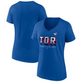 MLB Toronto Blue Jays Women's Hometown In The 416 V-Neck T-Shirt