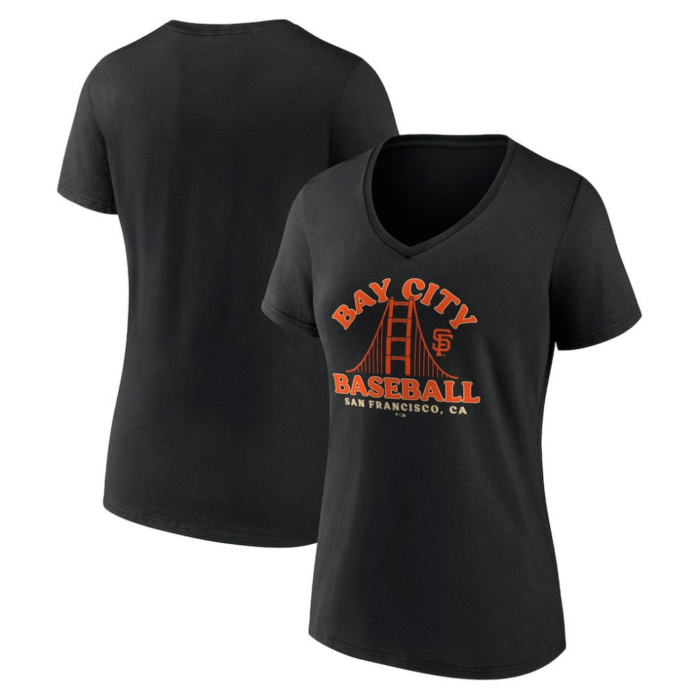 MLB San Francisco Giants Women's Hometown Bay City Baseball V-Neck T-Shirt