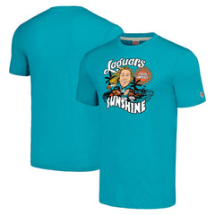Trevor Lawrence Homage Unisex Caricature Player Tri-Blend T-Shirt - Jacksonville Jaguars