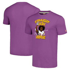 Randy Moss Unisex Homage Caricature Retired Player Tri-Blend T-Shirt - Minnesota Vikings