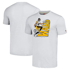 Hines Ward Homage Unisex Caricature Retired Player Tri-Blend T-Shirt - Pittsburgh Steelers