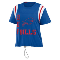 WEAR by Erin Andrews Women's Cinched Colorblock T-Shirt - Buffalo Bills