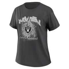 WEAR by Erin Andrews Women's Boyfriend T-Shirt - Las Vegas Raiders