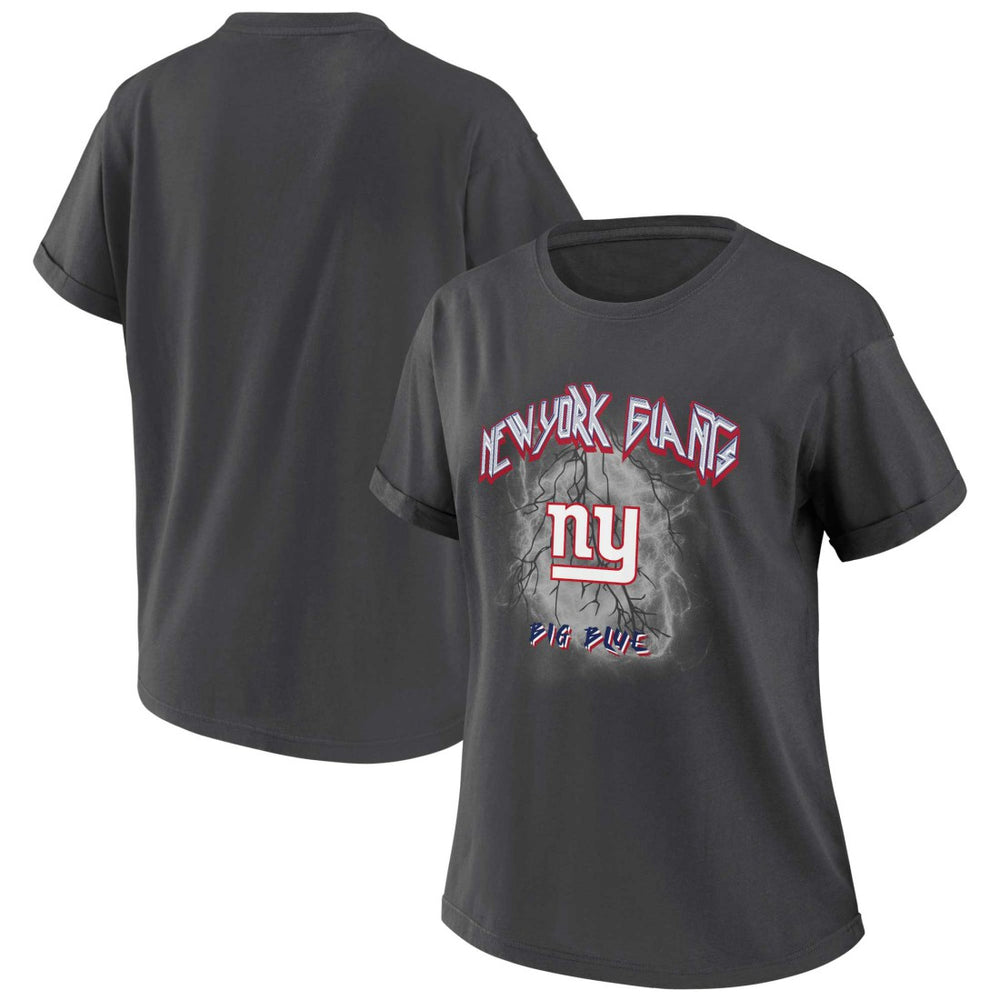 WEAR by Erin Andrews Women's Boyfriend T-Shirt - New York Giants