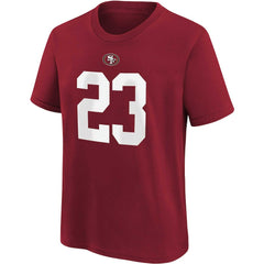 Christian McCaffrey Youth Player Name & Number T-Shirt - San Francisco 49ers