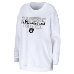 WEAR by Erin Andrews Women's Domestic Pullover Sweatshirt - Las Vegas Raiders