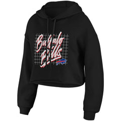 WEAR by Erin Andrews Women's Domestic Cropped Pullover Hoodie - Buffalo Bills