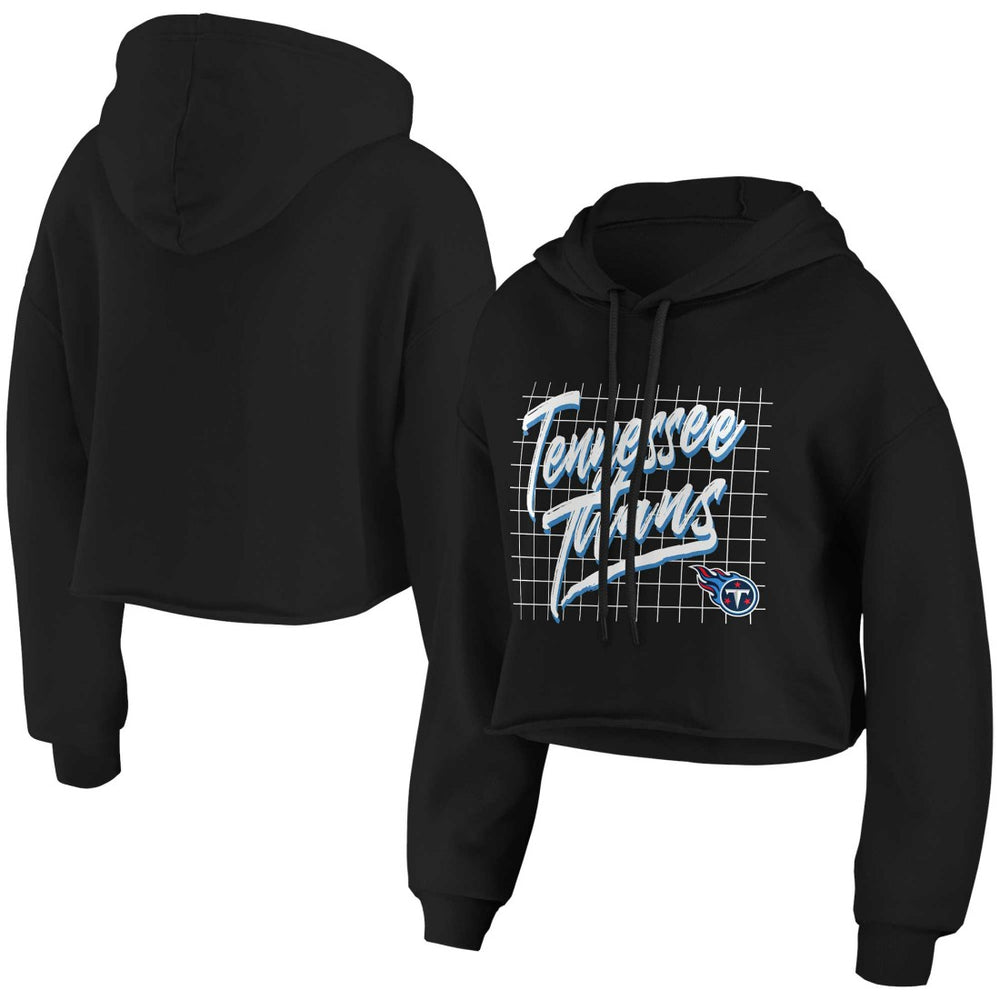 WEAR by Erin Andrews Women's Domestic Cropped Pullover Hoodie - Tennessee Titans
