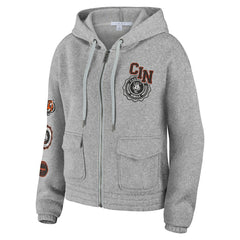 WEAR by Erin Andrews Women's Full-Zip Hoodie - Cincinnati Bengals