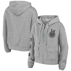 WEAR by Erin Andrews Women's Full-Zip Hoodie - Las Vegas Raiders