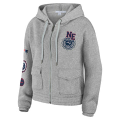 WEAR by Erin Andrews Women's Full-Zip Hoodie - New England Patriots