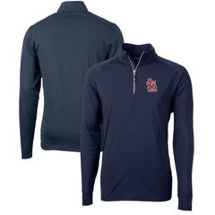 MLB St. Louis Cardinals Cutter & Buck Adapt Eco Knit Stretch Recycled Quarter-Zip Pullover Top