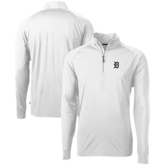 MLB Detroit Tigers Cutter & Buck Adapt Eco Knit Stretch Recycled Quarter-Zip Pullover Top