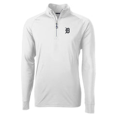 MLB Detroit Tigers Cutter & Buck Adapt Eco Knit Stretch Recycled Quarter-Zip Pullover Top