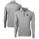MLB Milwaukee Brewers Cutter & Buck Adapt Eco Knit Stretch Recycled Quarter-Zip Pullover Top
