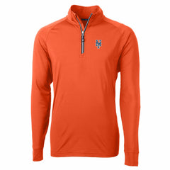 MLB New York Mets Cutter & Buck Adapt Eco Knit Stretch Recycled Quarter-Zip Pullover Top