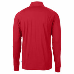 MLB Cleveland Guardians Cutter & Buck Adapt Eco Knit Stretch Recycled Quarter-Zip Pullover Top