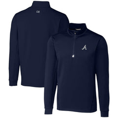 MLB Atlanta Braves Cutter & Buck Traverse Stretch Quarter-Zip Pullover Top