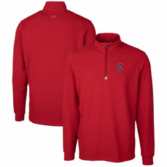 MLB Cleveland Guardians Cutter & Buck Traverse Stretch Quarter-Zip Pullover Top