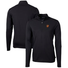 MLB Baltimore Orioles Cutter & Buck Virtue Eco Pique Recycled Quarter-Zip Pullover Top
