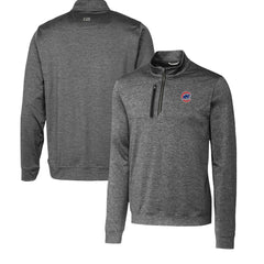 MLB Chicago Cubs Cutter & Buck Stealth Heathered Quarter-Zip Pullover Top