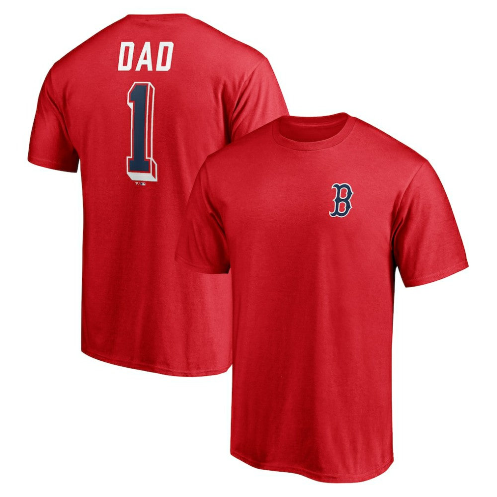 MLB Boston Red Sox Number One Dad T-Shirt