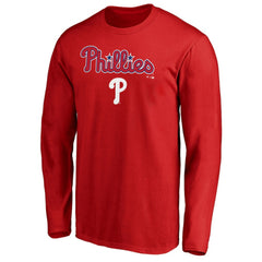 MLB Philadelphia Phillies Team Lockup Long Sleeve T-Shirt -