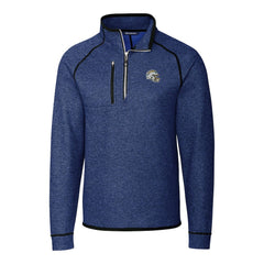 Cutter & Buck Helmet Mainsail Sweater-Knit Half-Zip Pullover Jacket - Los Angeles Chargers
