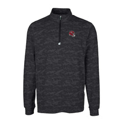 Cutter & Buck Helmet Traverse Camo Print Stretch Quarter-Zip Pullover Top - Kansas City Chiefs