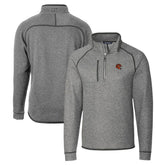 Cutter & Buck Helmet Mainsail Sweater-Knit Half-Zip Pullover Jacket - Cincinnati Bengals