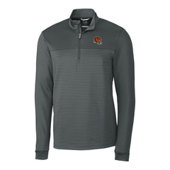 Cutter & Buck Traverse Stripe Stretch Quarter-Zip Pullover Top - Cincinnati Bengals