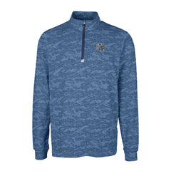 Cutter & Buck Helmet Traverse Camo Print Stretch Quarter-Zip Pullover Top - New England Patriots